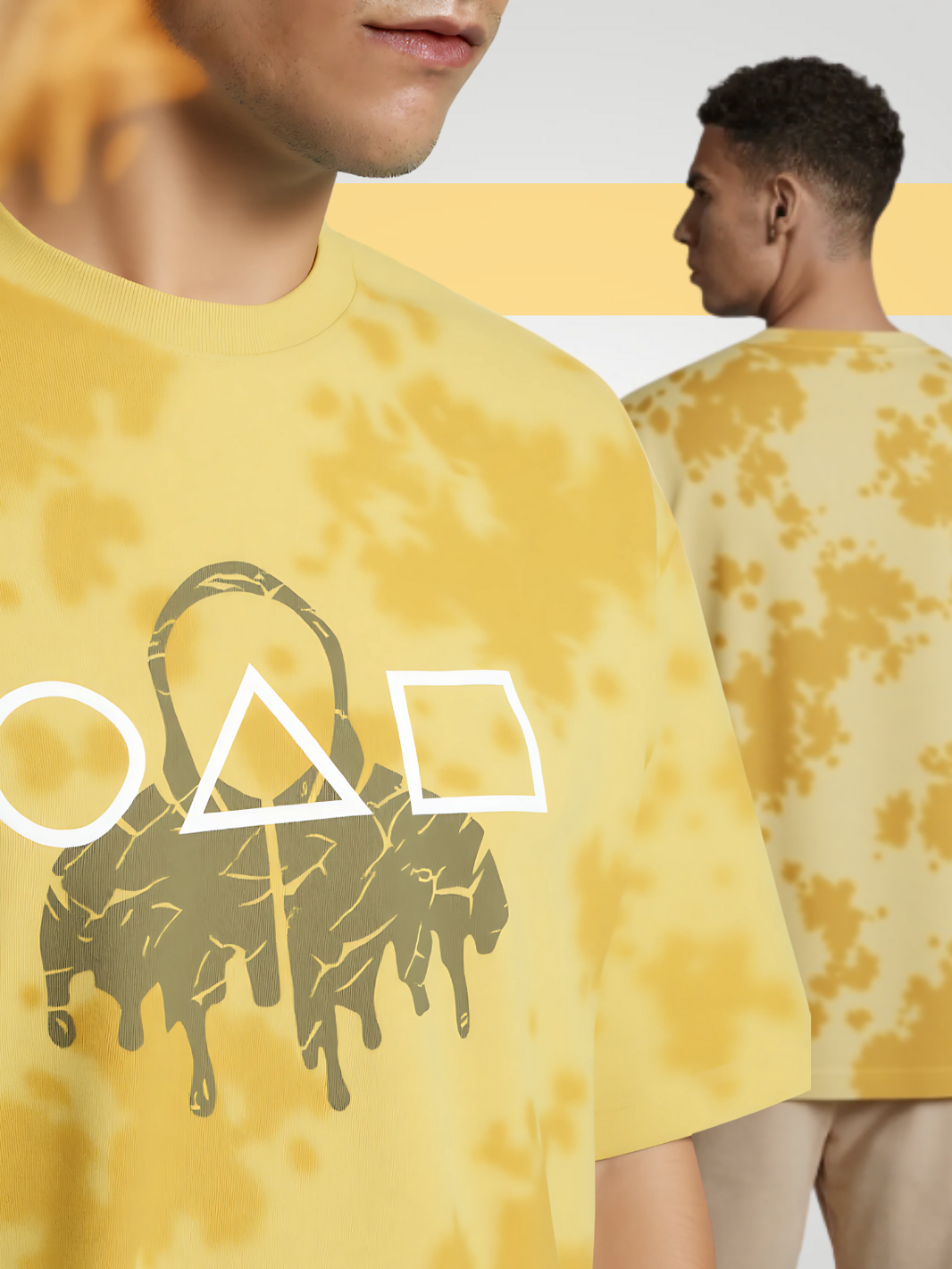 Squid Signal Tie-Dye Oversized Tee | 260 GSM - VoxStella